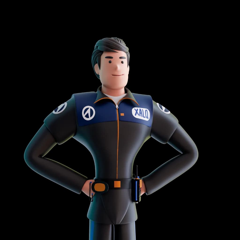 Xalq Global 3D Courier Character